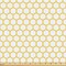 Ambesonne Yellow and White Fabric by The Yard, Hexagonal Pattern Honeycomb Beehive Simplistic Geometrical Monochrome, Decorative Fabric for Upholstery and Home Accents, 5 Yards, White Yellow